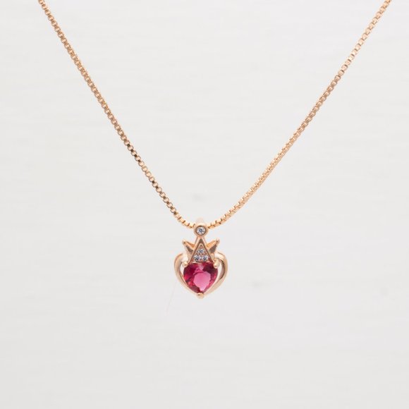 Ruby Necklace and Earrings Set - Picture 2 of 6